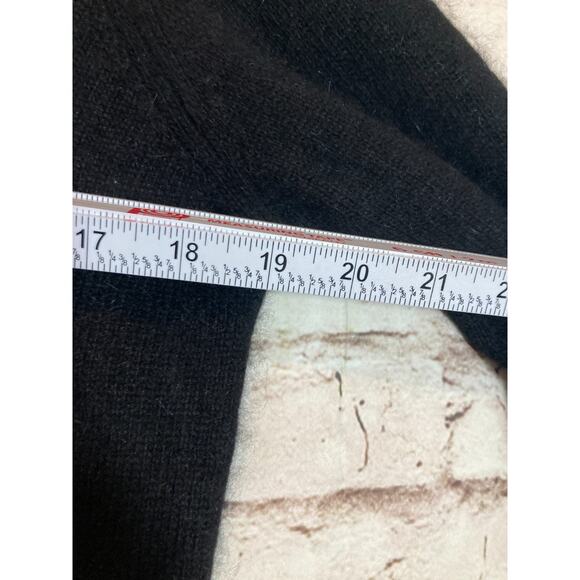 Studio Liz Claiborne Angora Sweater Womens Medium Black Boxy Popover Capsule - Picture 7 of 12
